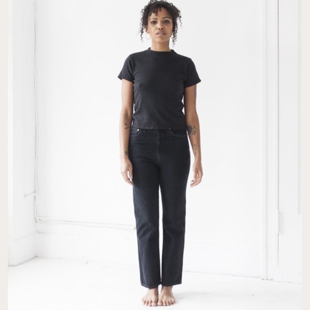 Agolde Pinch Waist High Rise Kick in Pepper